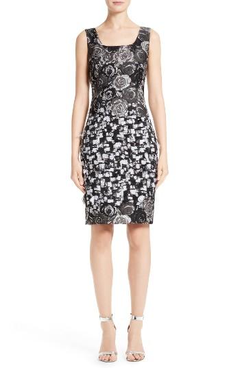 Women's St. John Collection Rose Garden Fil Coupe Dress