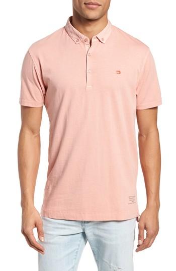 Men's Scotch & Soda Classic Jersey Polo - Coral