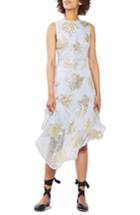 Women's Topshop Asymmetrical Hem Midi Dress Us (fits Like 0) - Purple