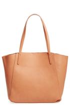 Bp. Colorblock Faux Leather Tote - Brown