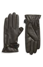 Women's Barbour Goatskin Leather Gloves - Brown