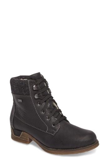 Women's Rieker Antistress Fee 02 Lace-up Boot Eu - Black