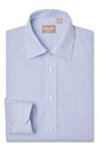 Men's Gitman Regular Fit Stripe Dress Shirt .5 33 - Blue