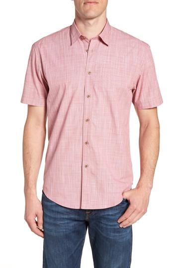 Men's Coastaoro Savas Fit Sport Shirt, Size Medium - Red