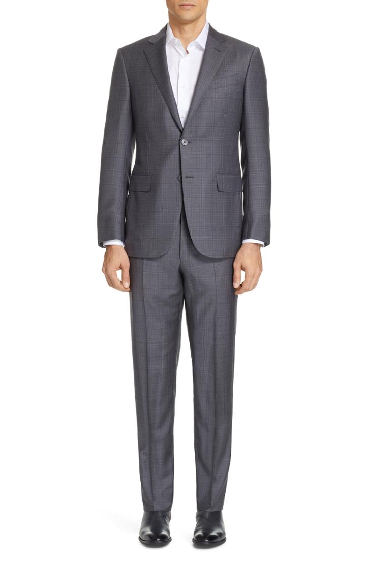 Men's Ermenegildo Zegna Milano Trofeo Classic Fit Plaid Wool Suit