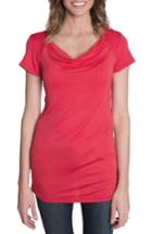Women's Udderly Hot Mama 'chic' Cowl Neck Nursing Tee (12-14 Us) - Coral