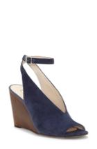 Women's Louise Et Cie Ankle Strap Wedge Sandal M - Blue