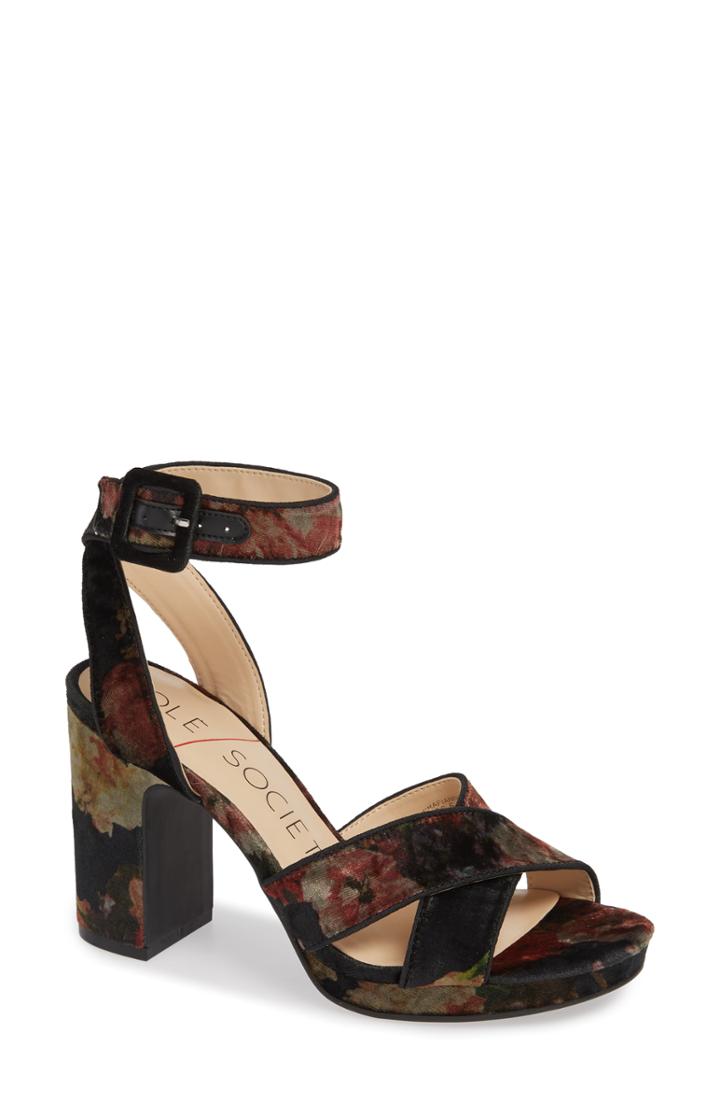 Women's Sole Society Rafianna Sandal M - Purple
