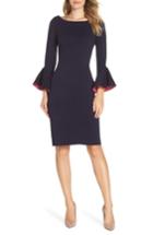 Women's Eliza J Bell Sleeve Midi Sweater Dress - Blue