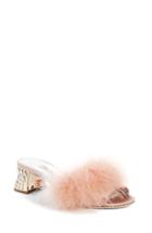 Women's Miu Miu Feather Slide Sandal .5us / 37.5eu - Beige