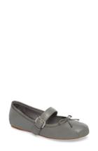 Women's Grey City Molly Mary Jane Flat M - Grey