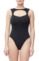 Women's Good Body Sporty Cutout Bodysuit - Black