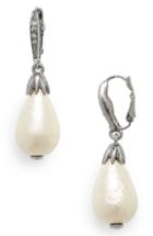 Women's Oscar De La Renta Small Imitation Pearl Drop Earrings