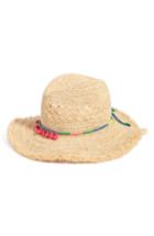Women's Caslon Packable Raffia Panama Hat - Beige