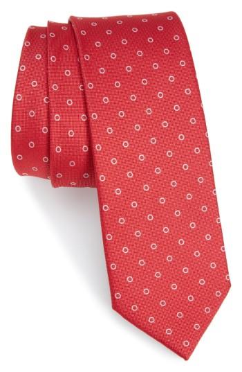 Men's The Tie Bar Round Trip Silk Tie, Size - Red