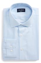 Men's The Tie Bar Trim Fit Herringbone Dress Shirt