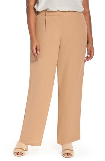 Women's Eileen Fisher Straight-leg Trousers (similar To 14w) - Beige