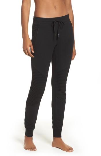 Women's Alo Urban Moto Sweatpants - Black