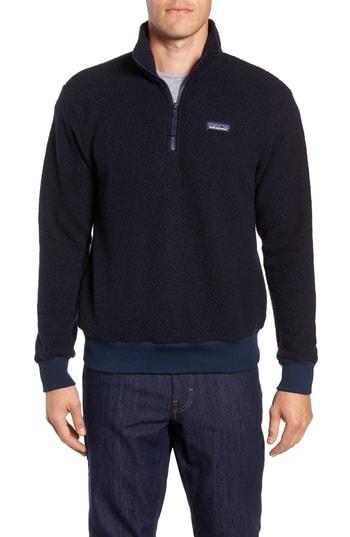 Men's Patagonia Woolyester Fleece Quarter Zip Pullover