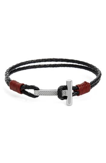 Men's Ted Baker London Shrug Leather Bracelet