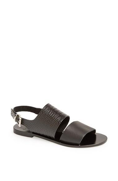 Sol Sana 'camilla' Sandal Black Patent/