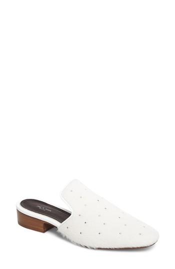 Women's Rag & Bone Luis Genuine Calf Hair Mule Us / 37eu - White