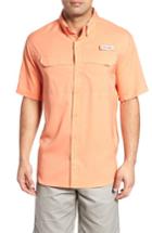 Men's Columbia Pfg Low Drag Offshore Woven Shirt - Coral