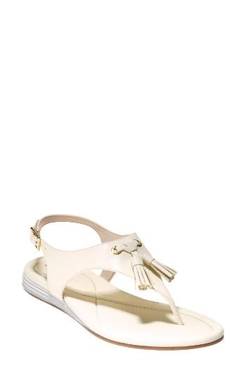 Women's Cole Haan Rona Flat Sandal B - White