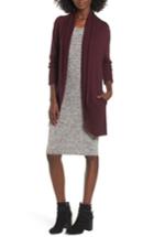 Women's Leith Easy Circle Cardigan, Size - Burgundy