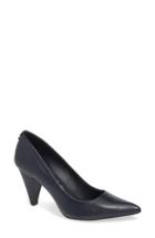 Women's Calvin Klein Icey Nappa Cone Heel Pump M - Blue