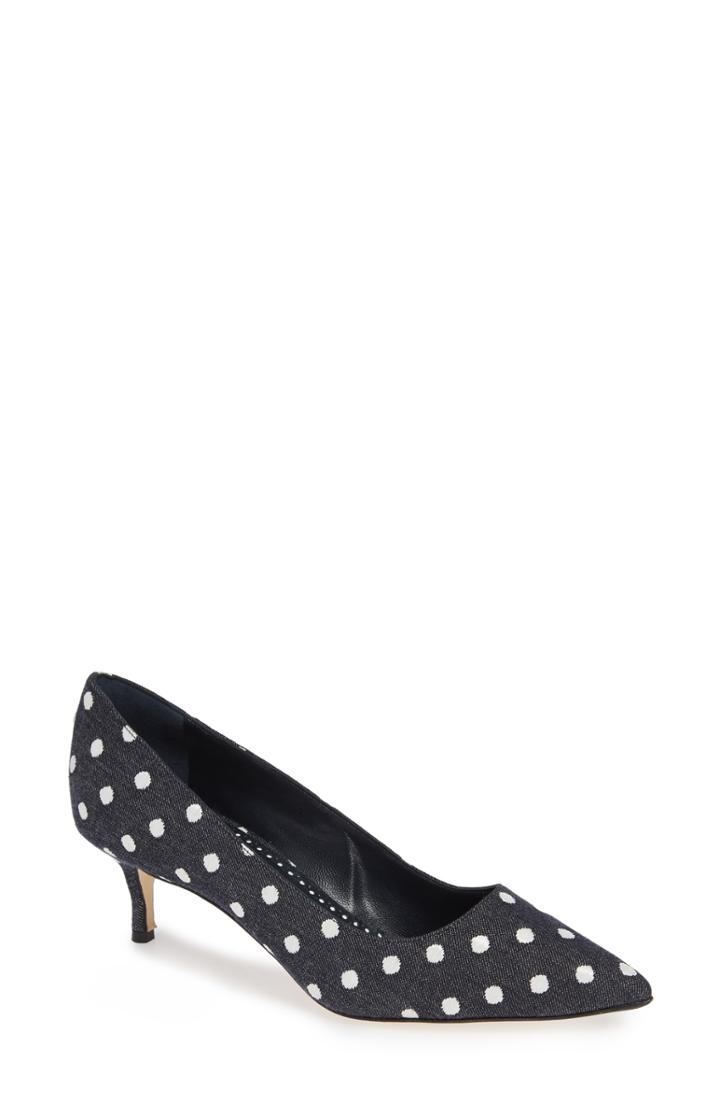 Women's Manolo Blahnik Bb Pointy Toe Pump .5us / 36.5eu - Blue
