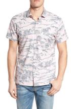 Men's Tori Richard Overboard Trim Fit Print Sport Shirt - Pink
