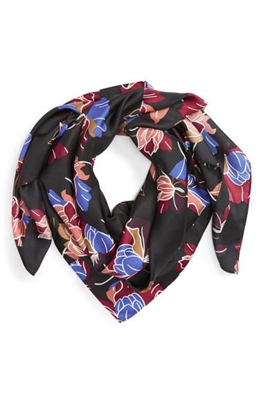 Women's Halogen Floral Square Scarf