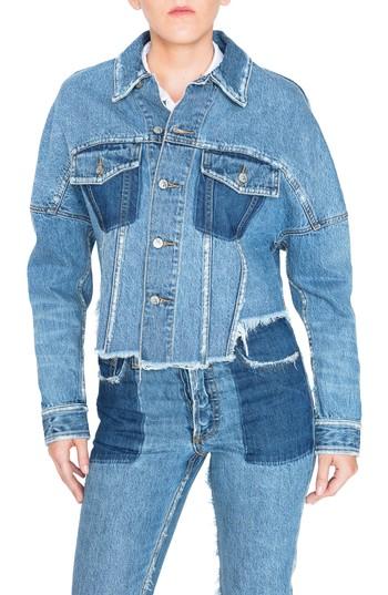 Women's Prps Crop Denim Jacket - Blue
