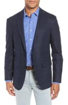 Men's Rodd & Gunn Dannevirk Ghost Check Stretch Wool Blend Blazer, Size - Blue