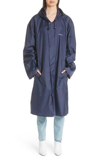 Women's Vetements Horoscope Rain Coat, Size - Black