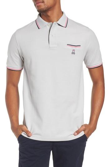 Men's Psycho Bunny Pocket Polo (xs) - Grey