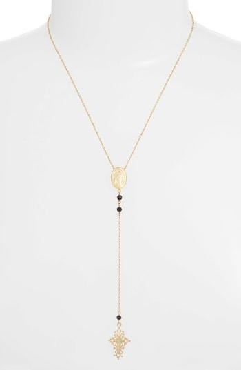 Women's Argento Vivo Virgin Mary Filigree Lariat Necklace