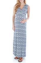 Women's Everly Grey 'jill' Maternity Maxi Dress - Blue