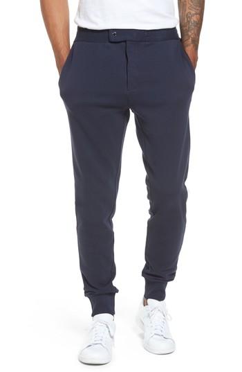 Men's Boss Lamont Snap Tab Sweatpants - Blue
