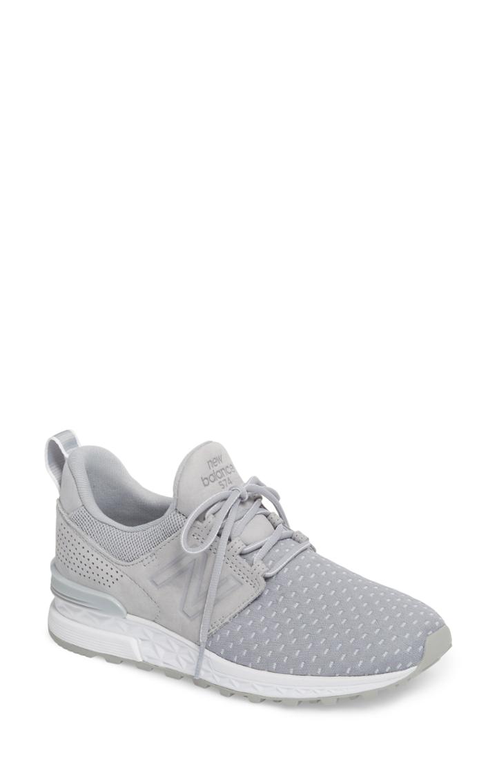 Women's New Balance 574 Sport Decon Fresh Foam Sneaker .5 B - Grey