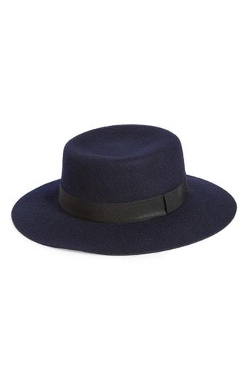 Women's Fits Wool Felt Boater -