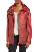 Women's Hunter 'original Smock' Hooded Drawstring Waterproof Jacket - Red