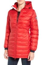 Women's Canada Goose 'camp' Slim Fit Hooded Packable Down Jacket (14-16) - Red