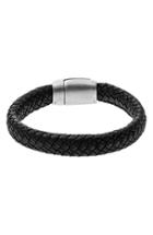 Men's Skagen Vinther Woven Leather Bracelet