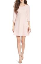 Petite Women's Eliza J Seamed Crepe Dress P - Pink