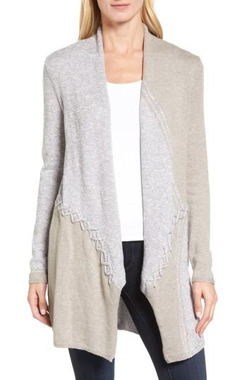 Women's Nic+zoe Side Stitch Cardigan - Beige