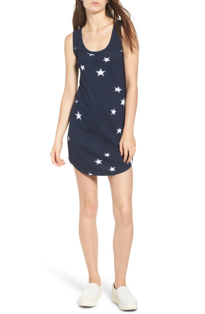 Women's Pam & Gela Star Print Tank Dress, Size - Blue