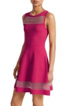 Women's French Connection Tobey Fit & Flare Sweater Dress - Pink
