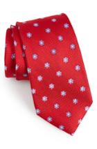 Men's Calibrate Cloisters Neat Silk Tie, Size X-long - Red